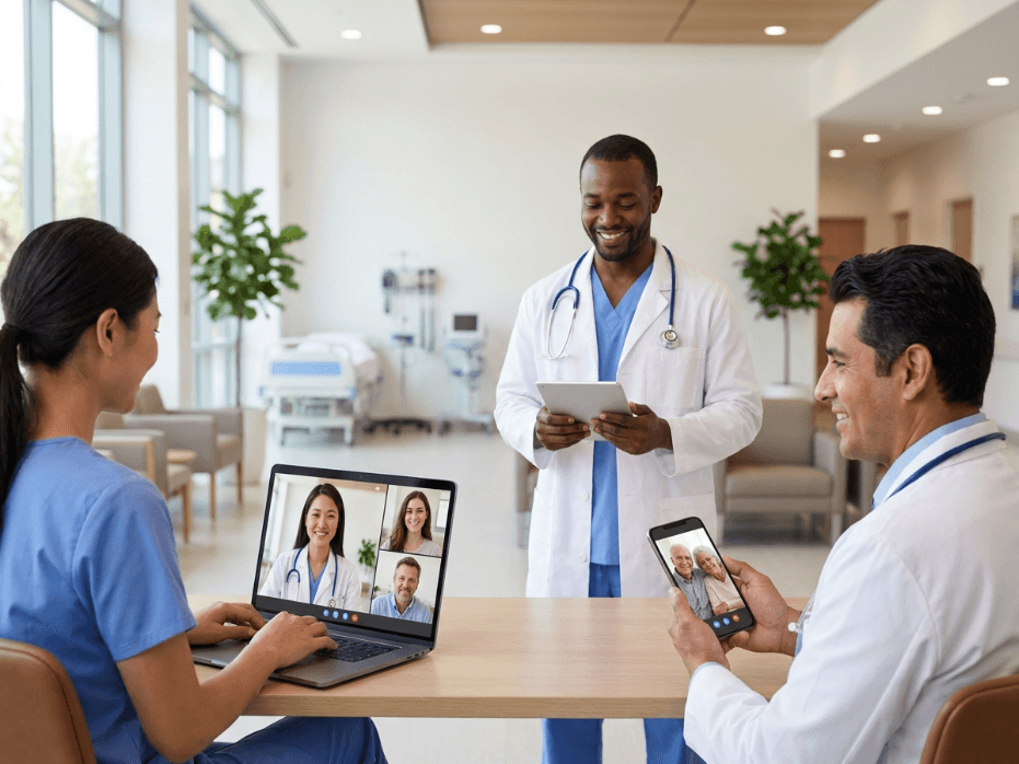 Doctors collaborating